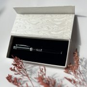 【團購商品，10支起做】淡大經典典雅鋼珠筆禮盒_琴鍵黑
