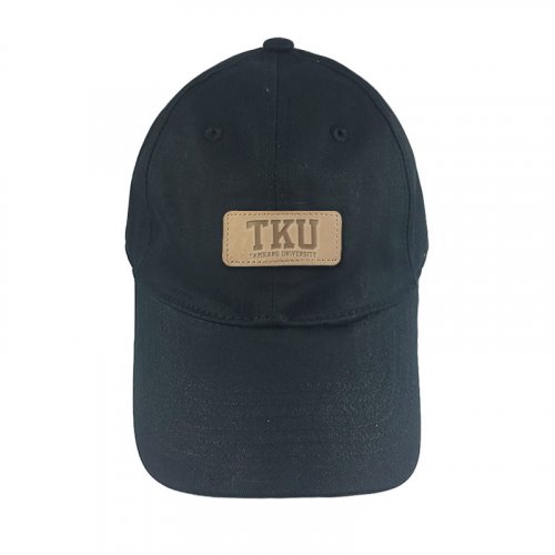 【團購商品，10頂起做】TKU皮革標老帽_象牙白/黑(可混色)