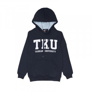 【絕版出清、小尺寸超值優惠】TKU經典款刷毛帽Ｔ(男女適穿)_黑